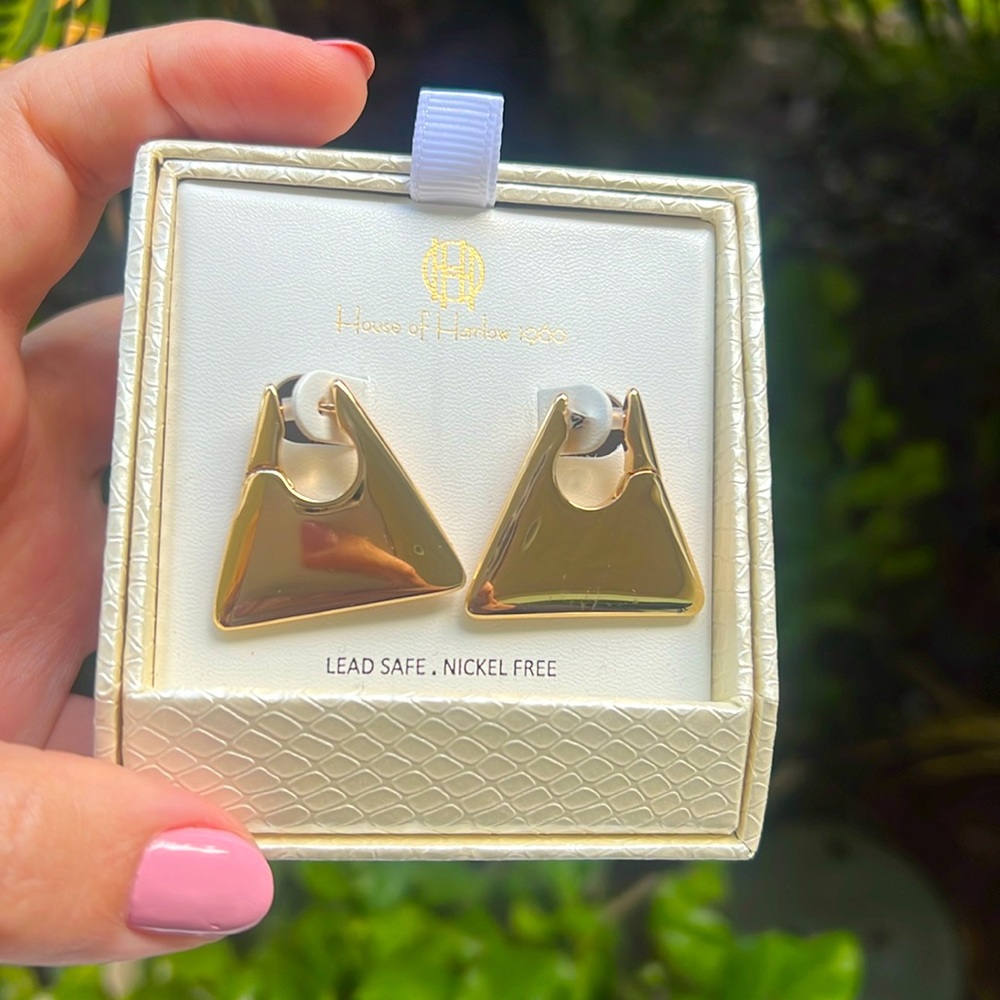 House of Harlow 1960 Gold Earrings